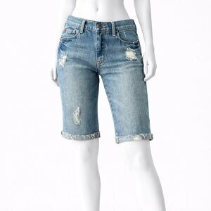 NWT Abercrombie Girls’ Destroyed Bermuda Shorts